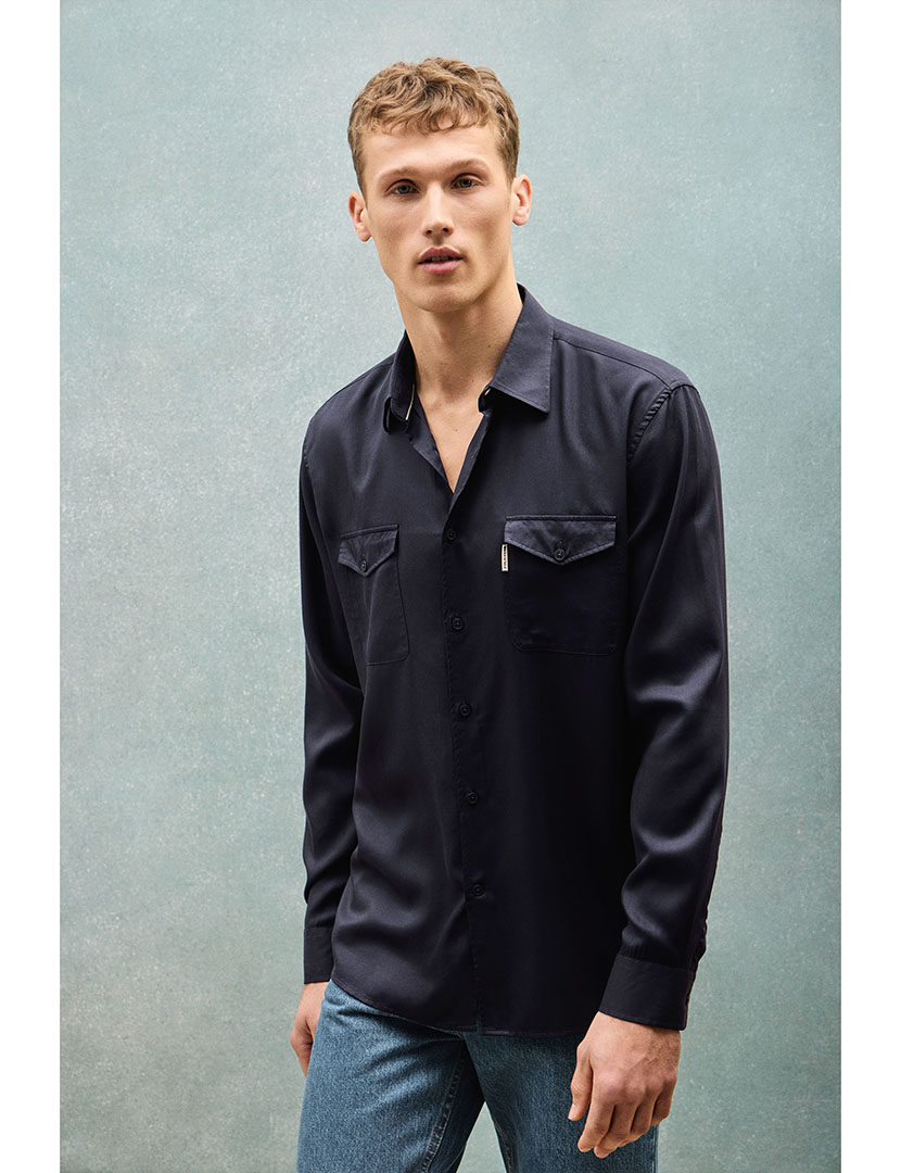 Camisa Homem Franklin Azul