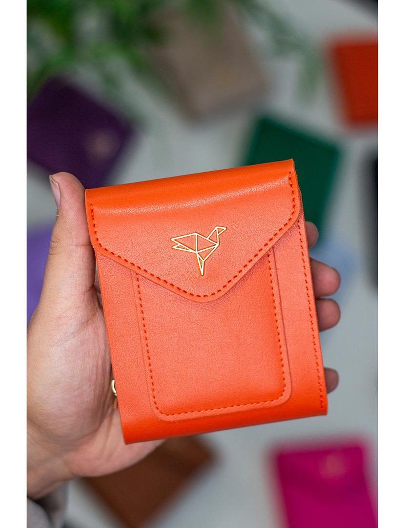 Carteira Senhora Peru Laranja