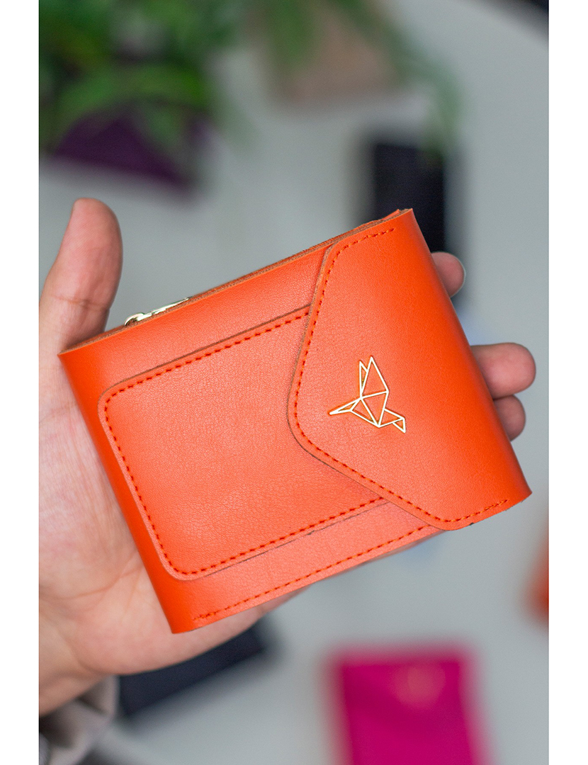 Carteira Senhora Peru Laranja