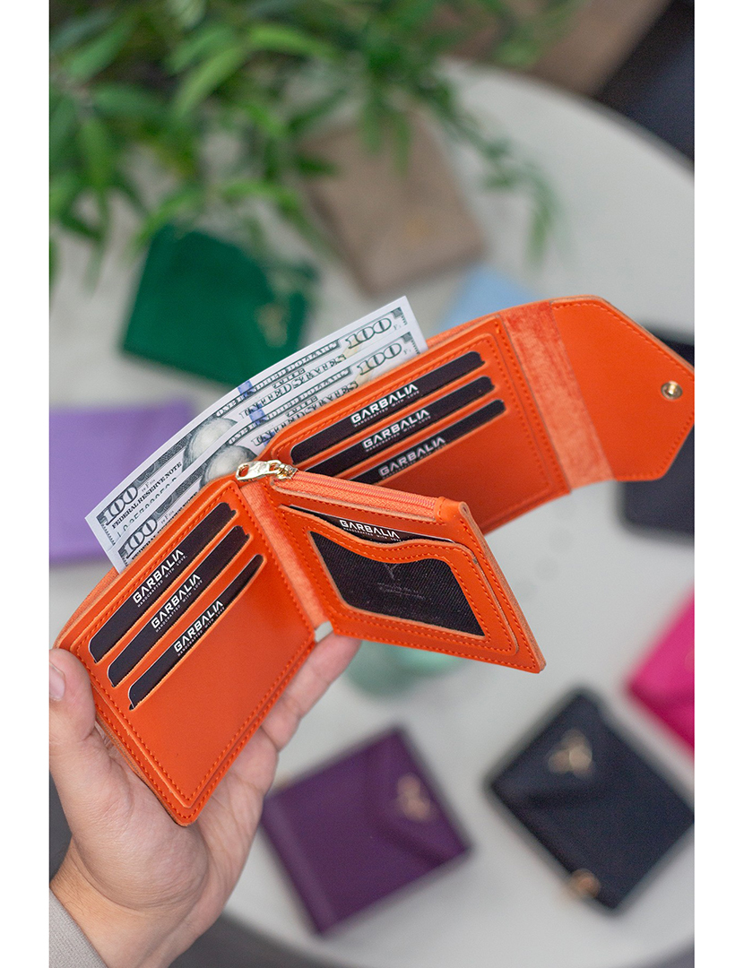 Carteira Senhora Peru Laranja