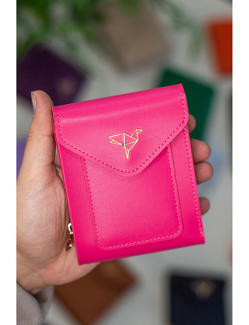 Carteira Senhora Peru Rosa