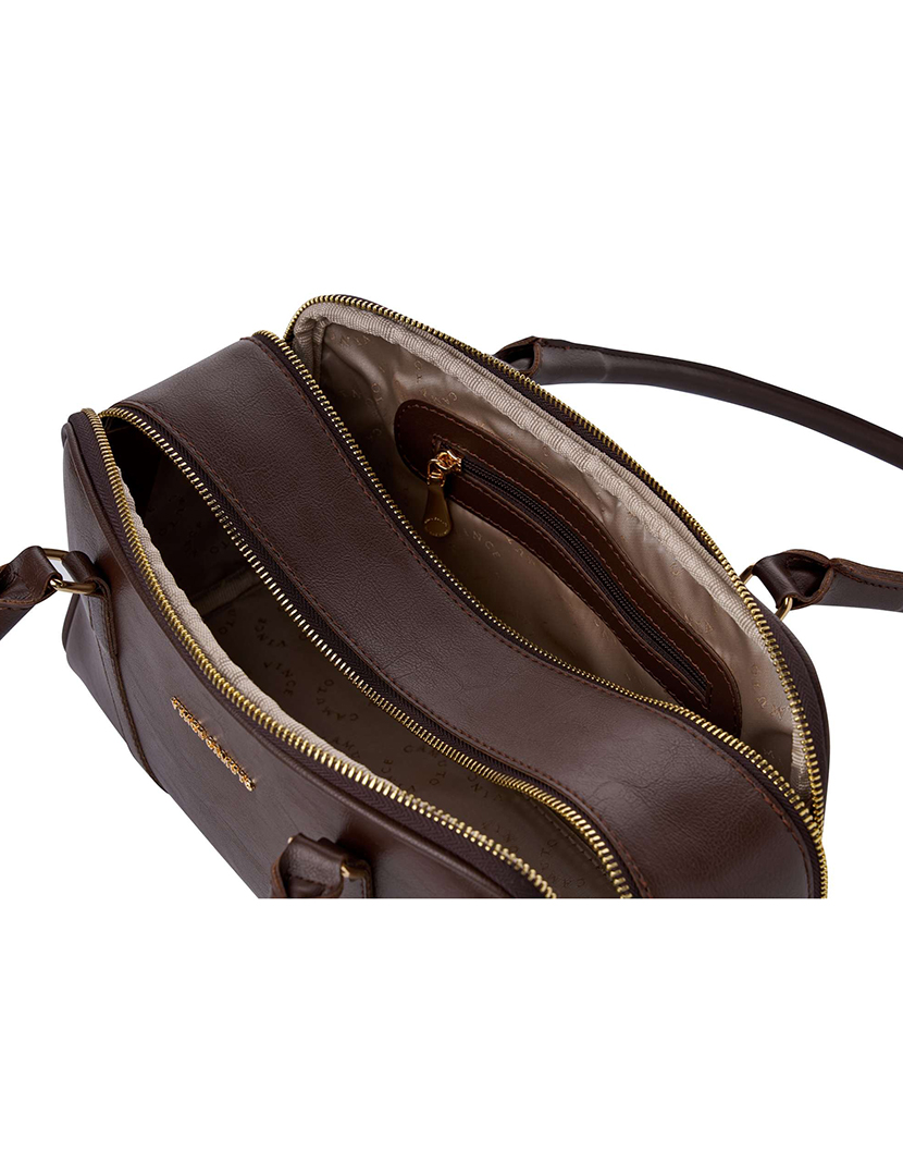 Mala Ombro Senhora Forli Chocolate e Castanho