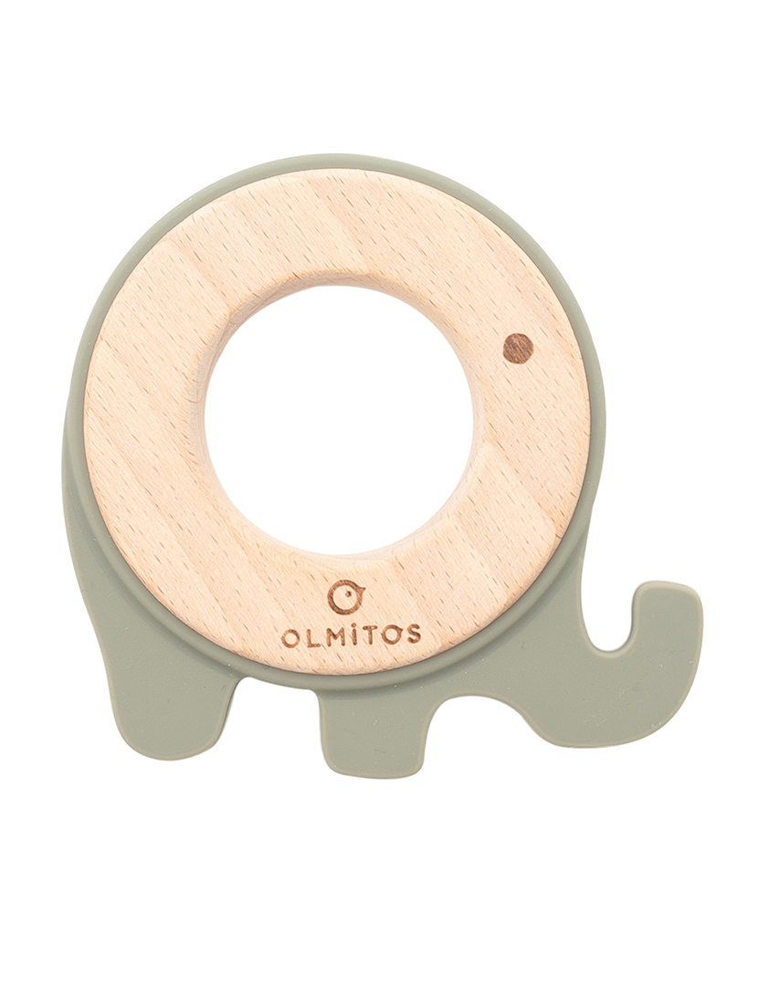 Mordedor Silicone e Madeira de Faia Elefante