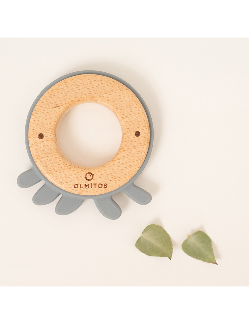 Mordedor Silicone e Madeira de Faia Polvo