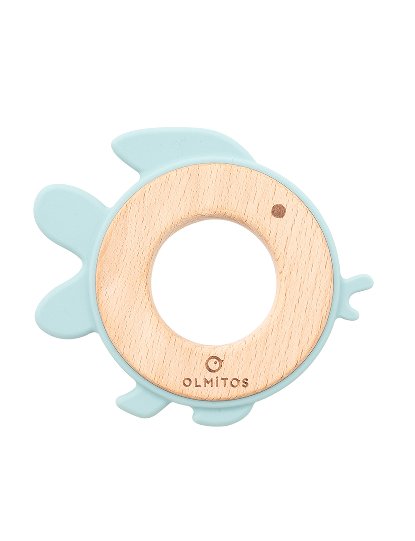 Mordedor Silicone e Madeira de Faia Peixe