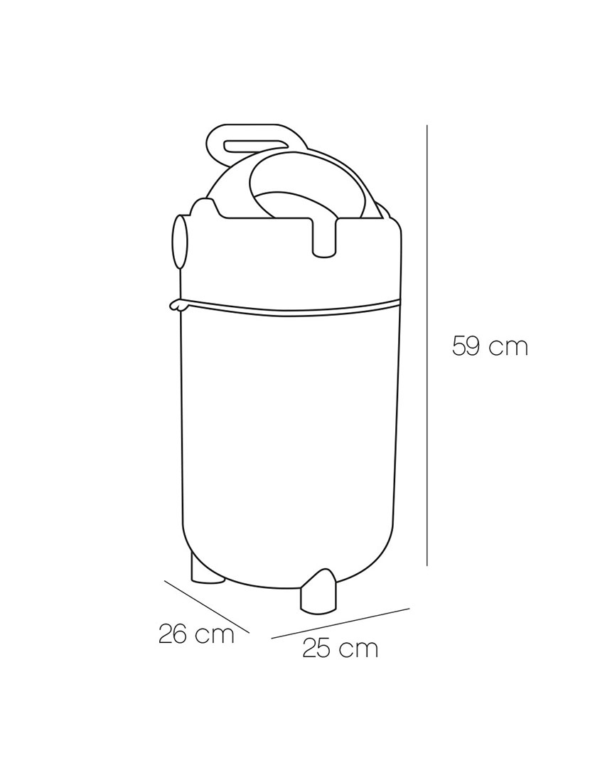 Recipiente Fraldas Branco