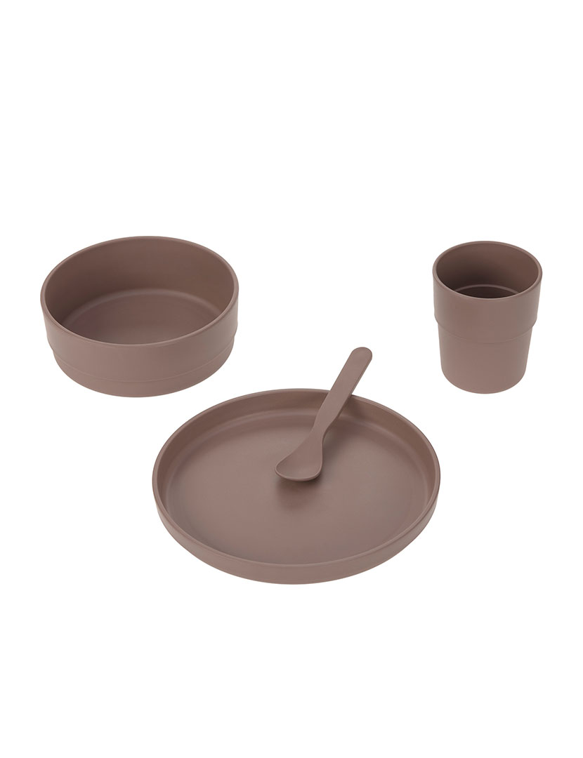 Conjunto Serviço de Mesa Castanho