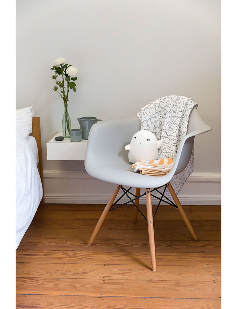 Musselina de Algodão Orgânico 85X85 Multicor (Pacote 3 Unidades)