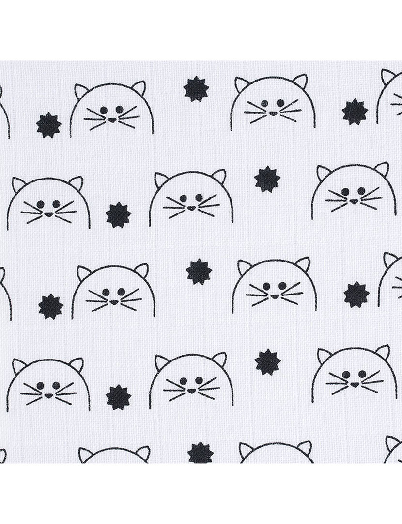 Musselina de Algodão Orgânico 120X120 Multicor (Pacote 2 Unidades)