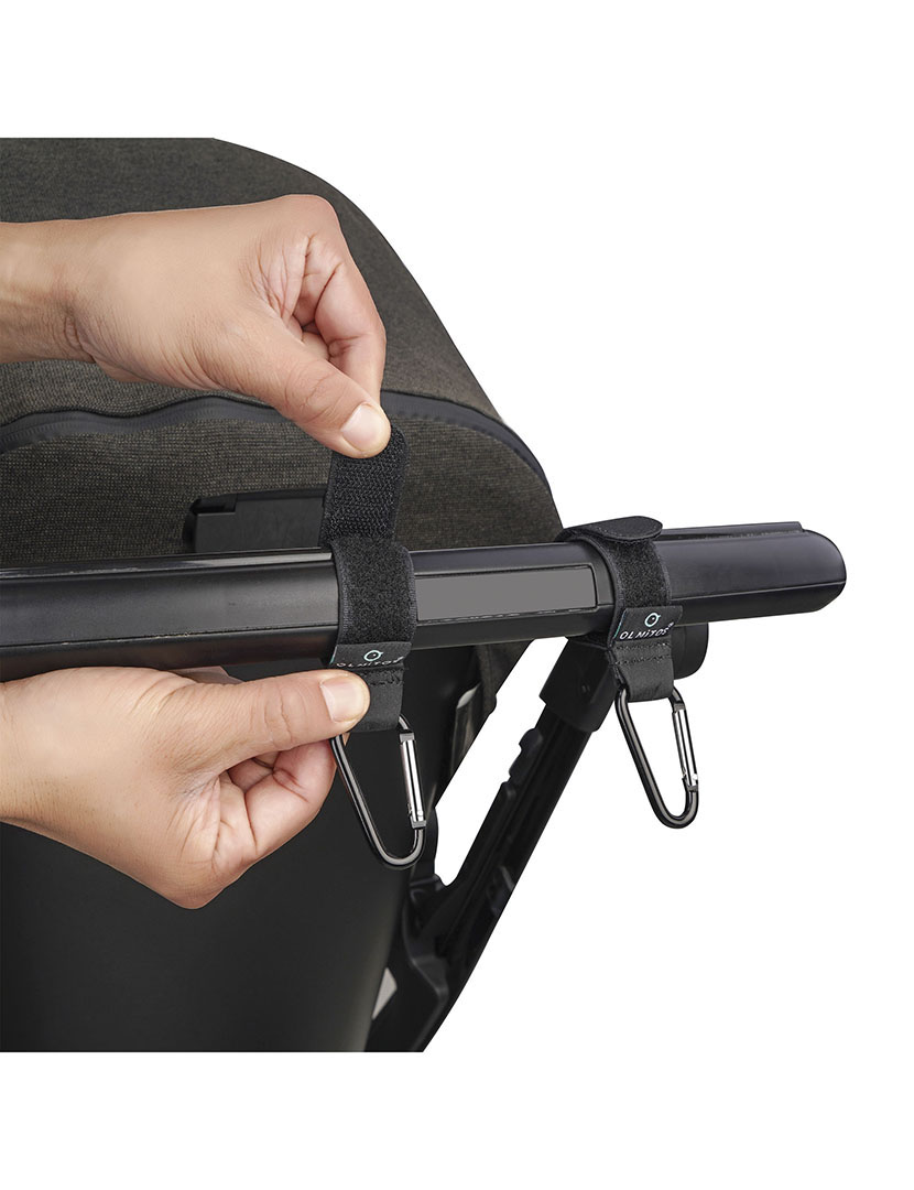 Mosquetões para Carrinho Bebé Preto