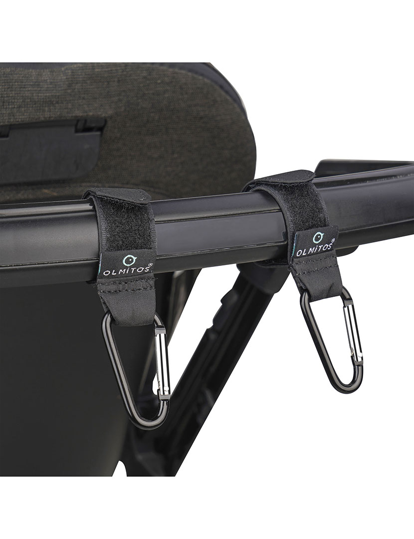 Mosquetões para Carrinho Bebé Preto