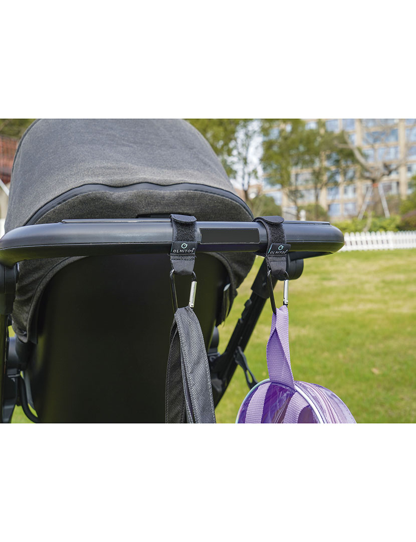 Mosquetões para Carrinho Bebé Preto