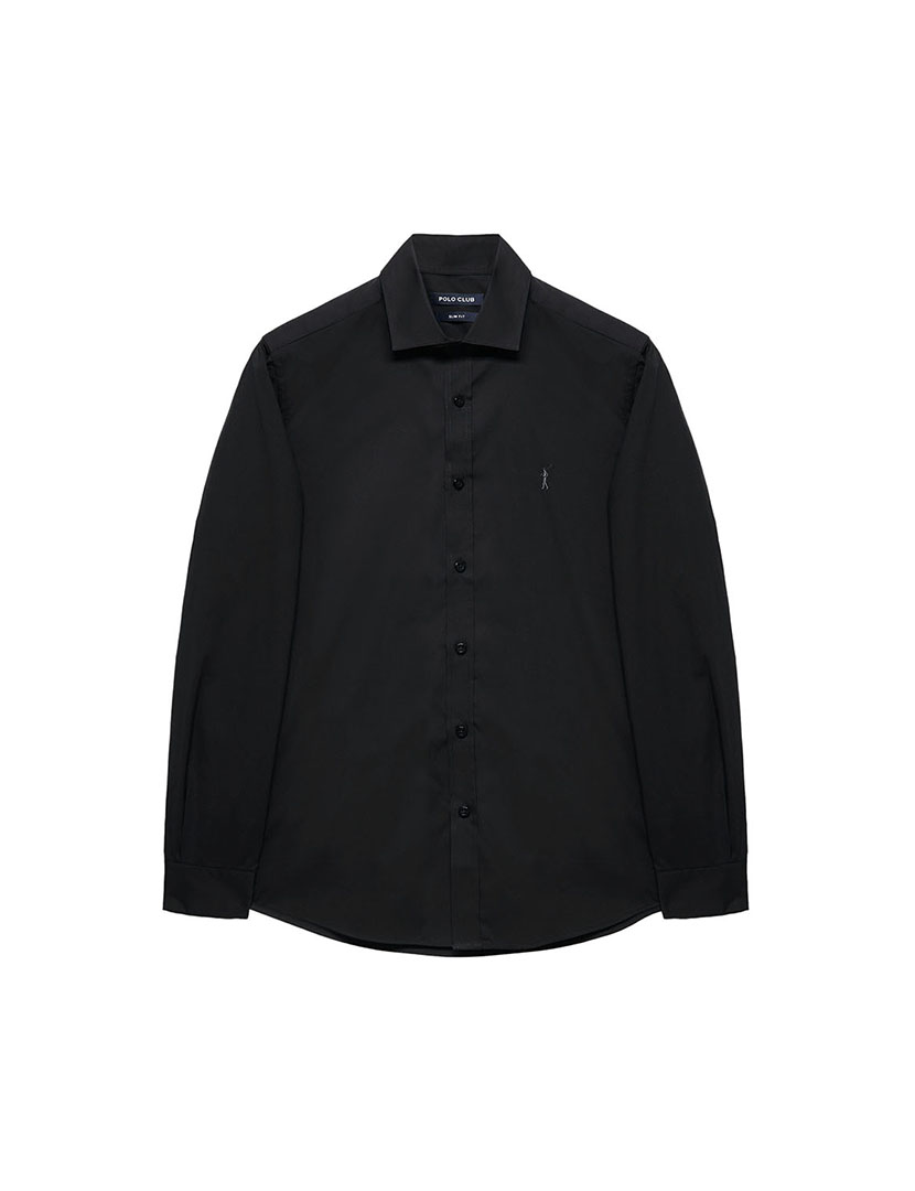 Camisa Rigby Go Slim Poplin Preto