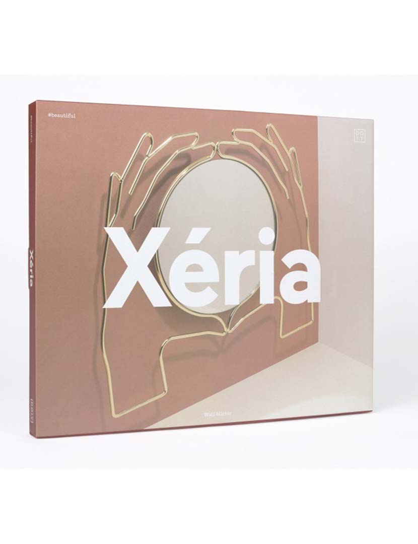 Espelho Xéria Parede L Dourado