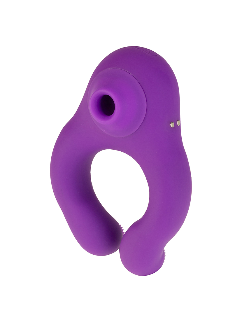 Estimulador do Clitóris, Lábio e Clitóris, Anel Vibratório - 14 programas - Púrpura