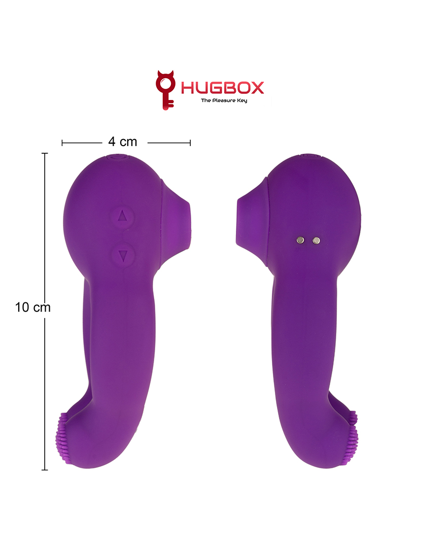 Estimulador do Clitóris, Lábio e Clitóris, Anel Vibratório - 14 programas - Púrpura