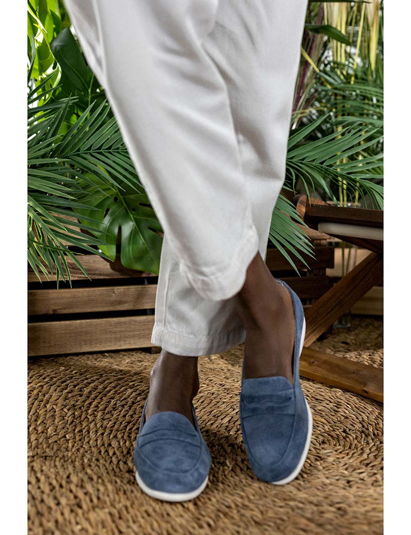 Mocassins Senhora Azul