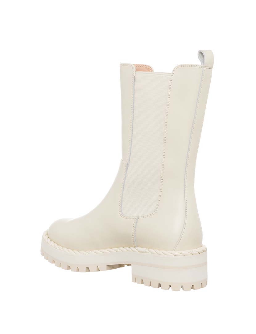 Botas Médias Ivory Bege