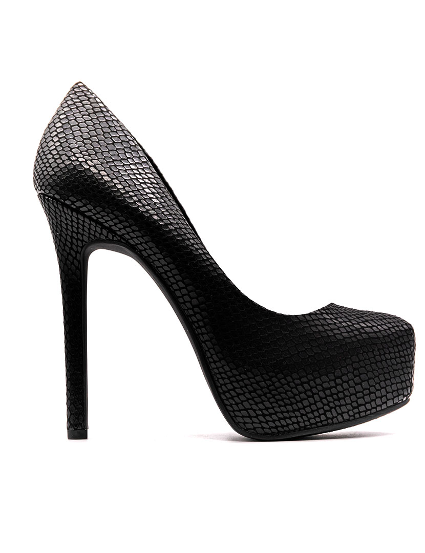 Sapatos Salto Alto Rebeca Padrão Cobra