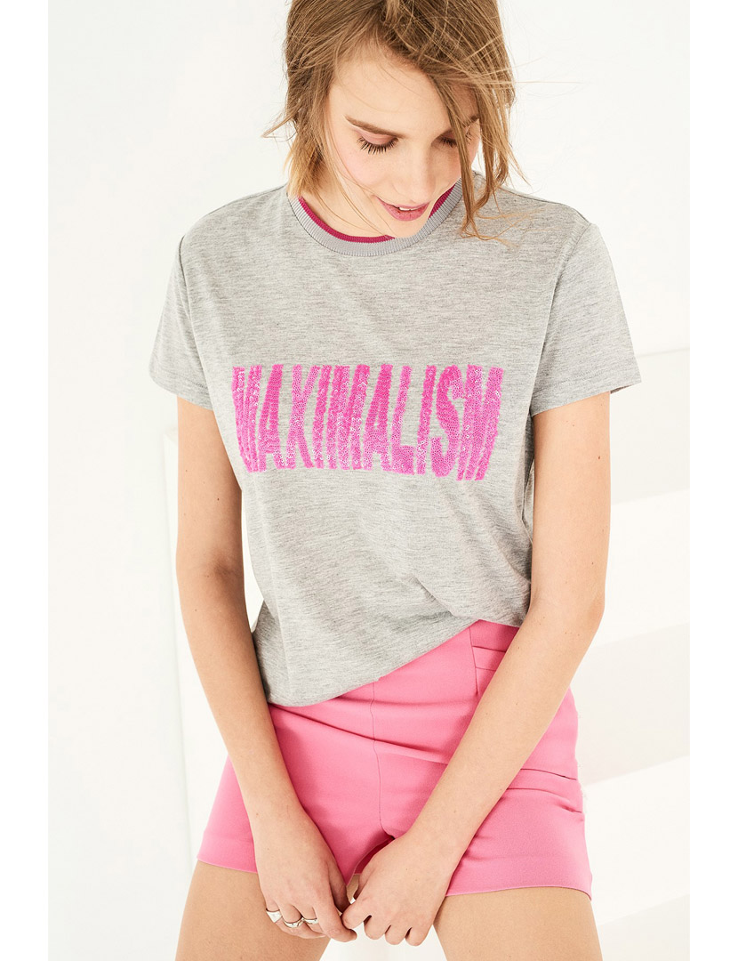 T-Shirt Senhora Cinza