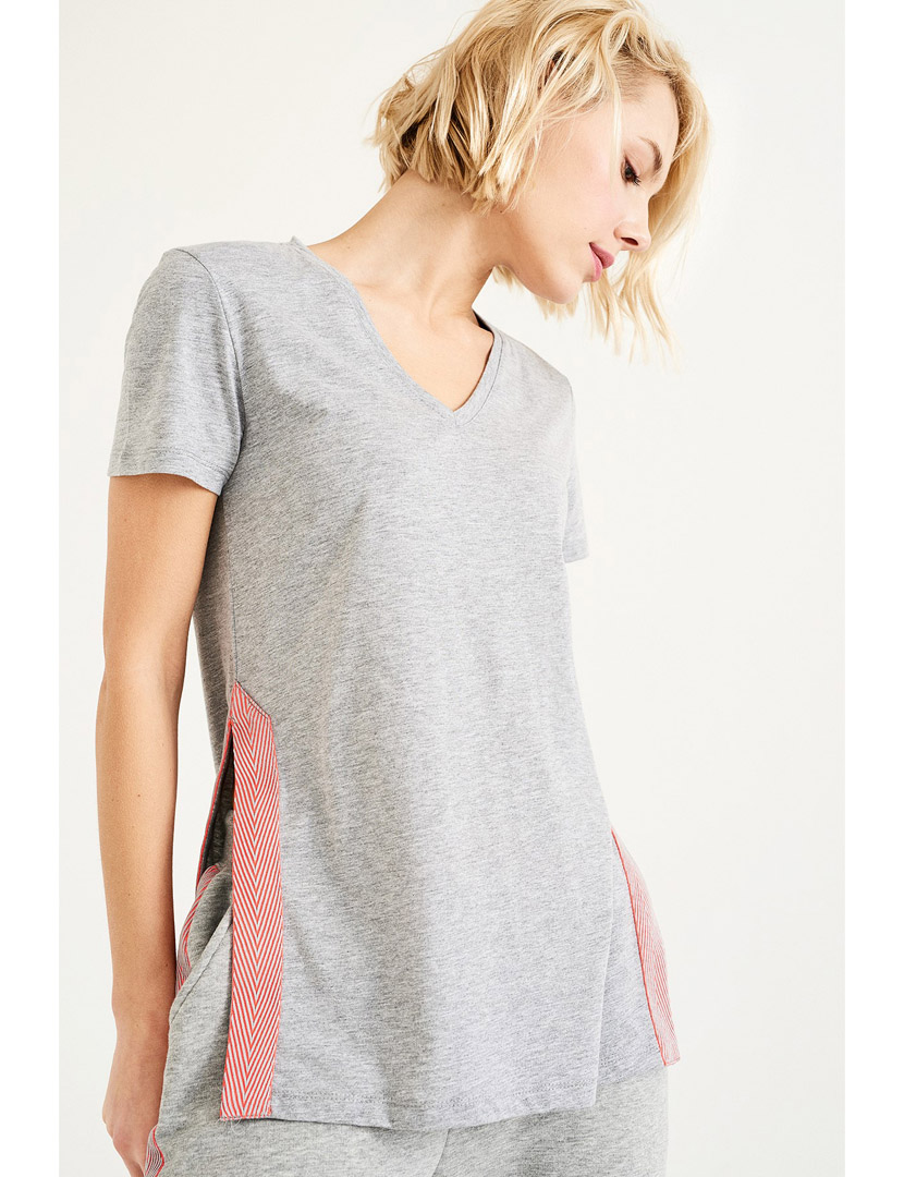 T-Shirt Senhora Cinza