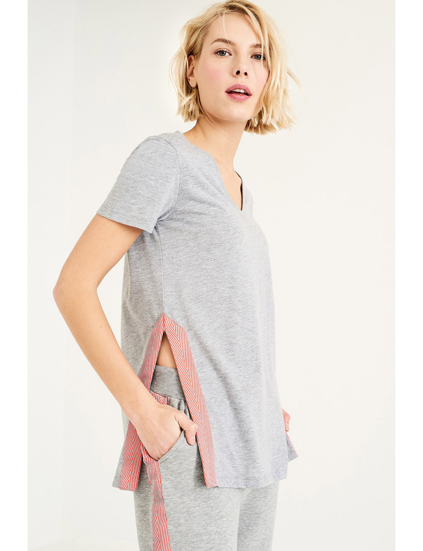 T-Shirt Senhora Cinza