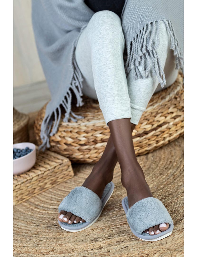 Chinelo de Casa Feminino Cinzento