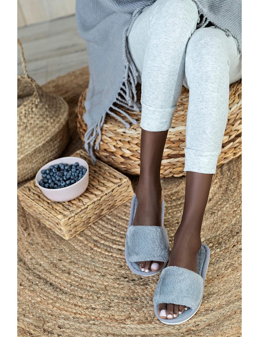 Chinelo de Casa Feminino Cinzento