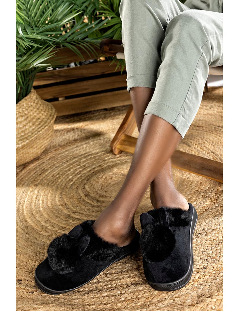 Chinelo de Casa Feminino Preto