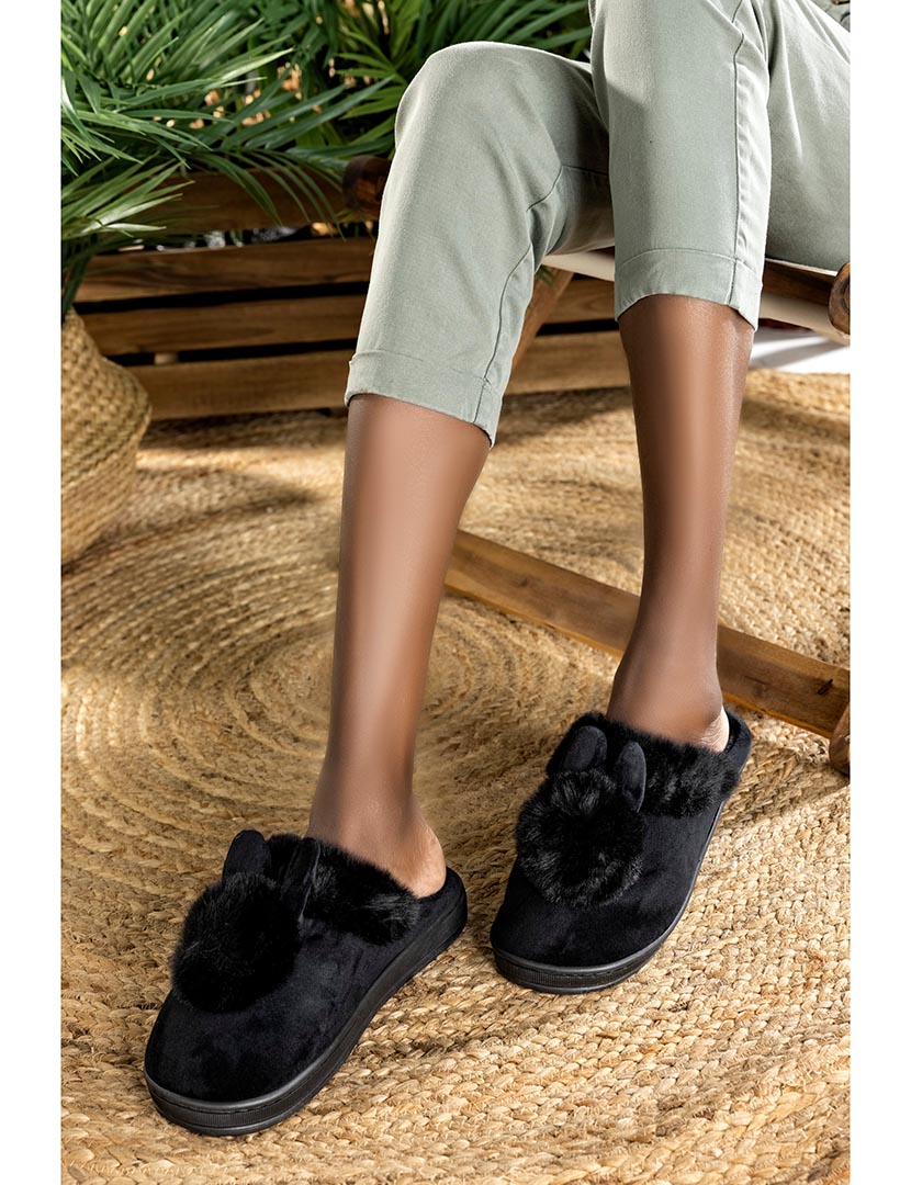 Chinelo de Casa Feminino Preto