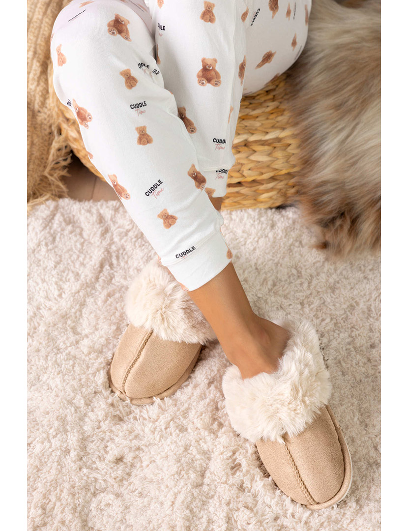 Chinelo de Casa Feminino Bege