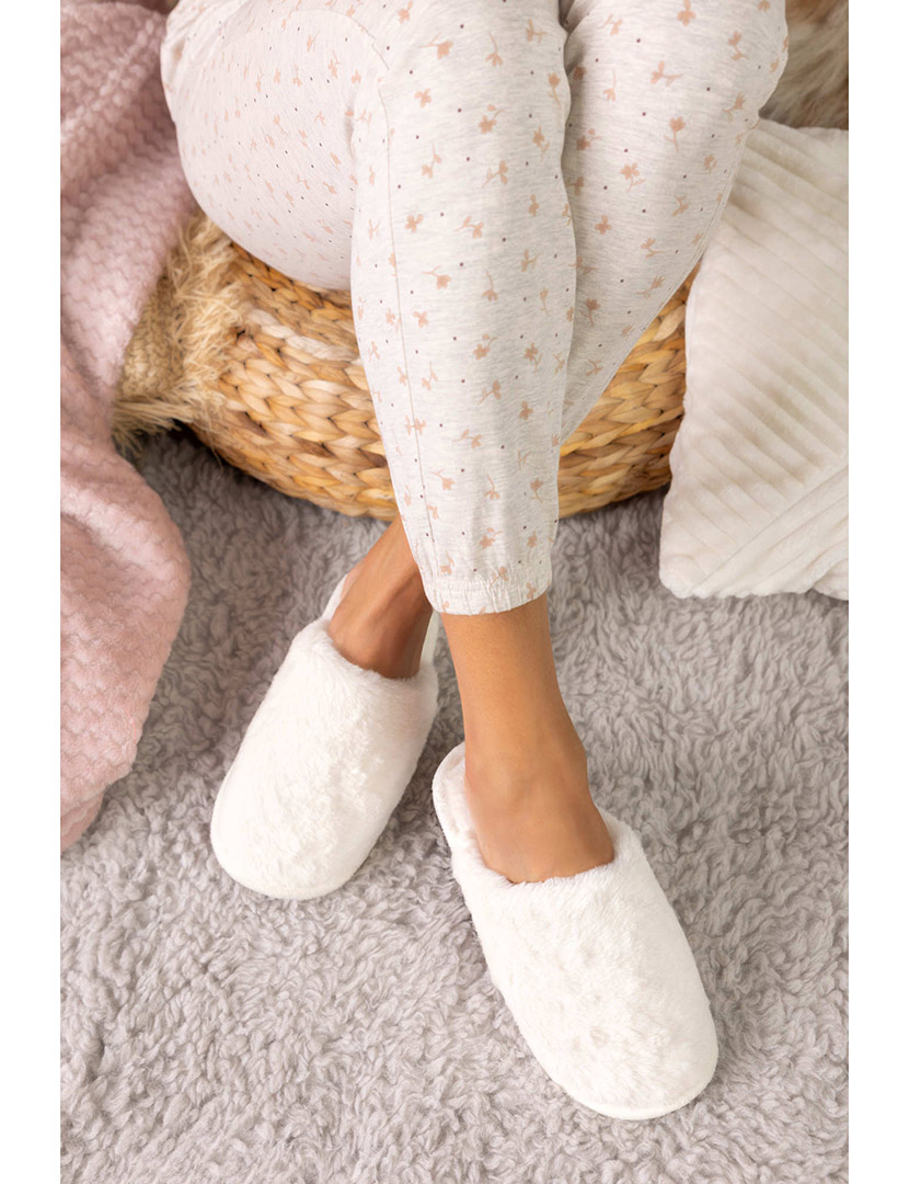 Chinelo de Casa Feminino Branco