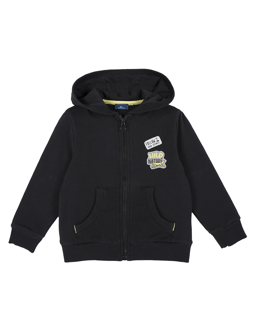 Black Hooded Jacket Boy