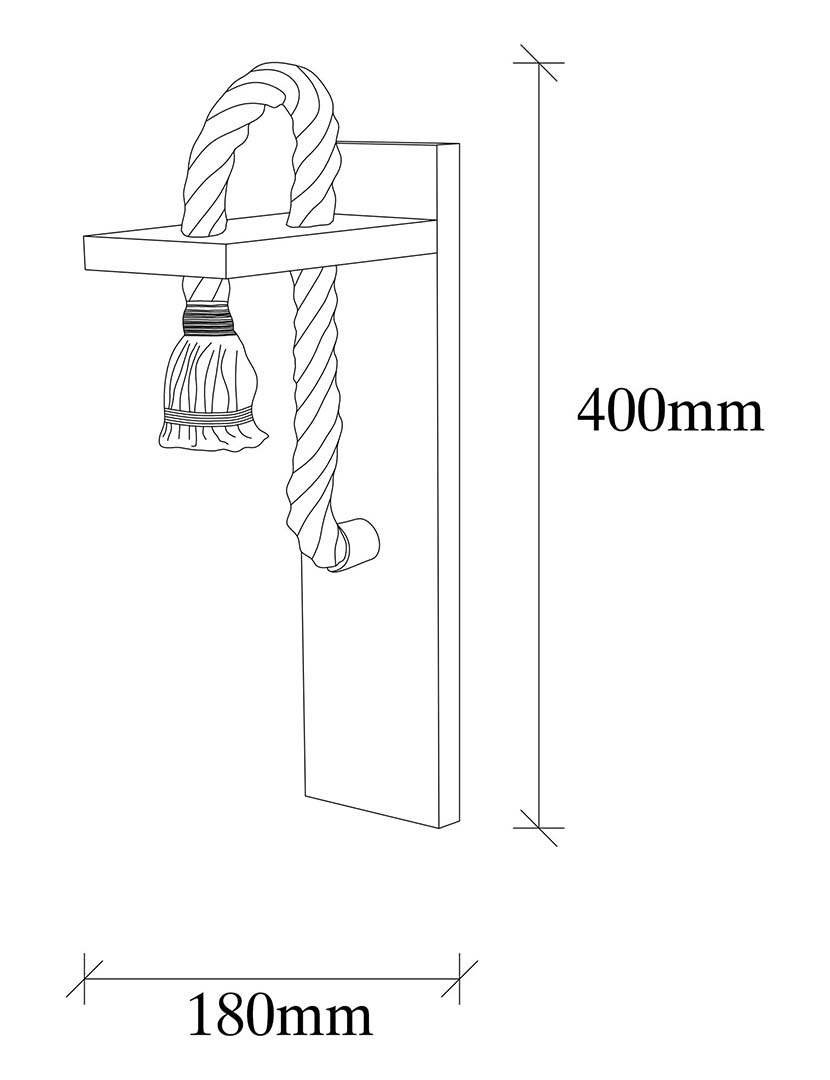 Candeeiro Parede Erebos 118-A