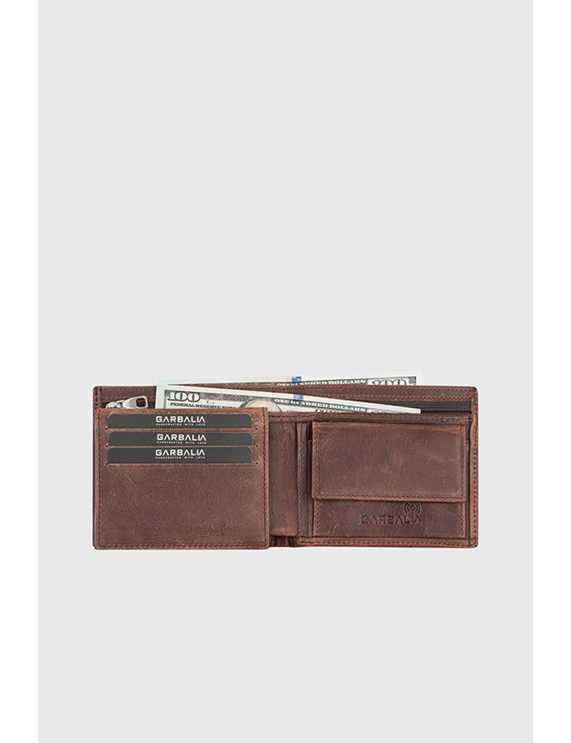 Carteira Homem Madriid Crazy Castanho