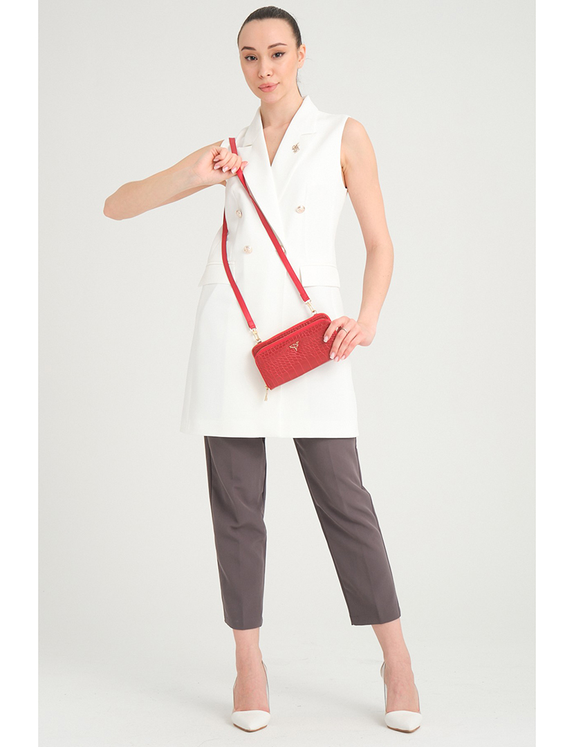 Carteira Senhora Lizard Vermelho