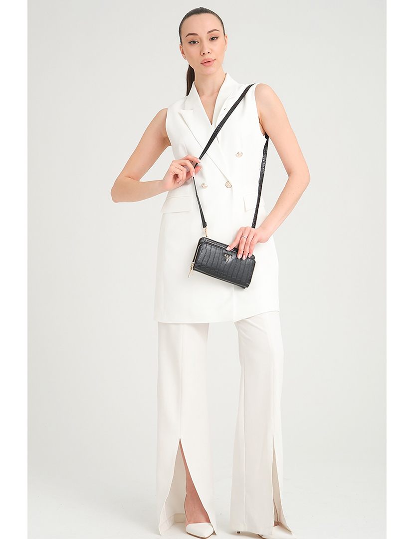 Carteira Senhora Lizard Preto