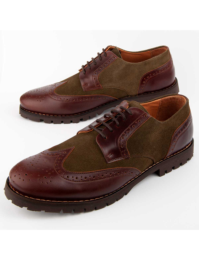 Sapatos Oxford Homem Verde
