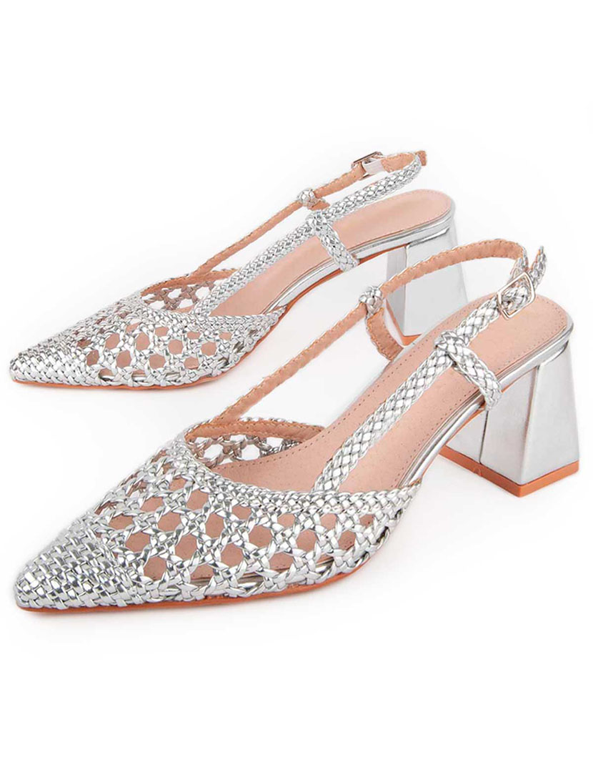 Sapatos de Salto Senhora Prateado