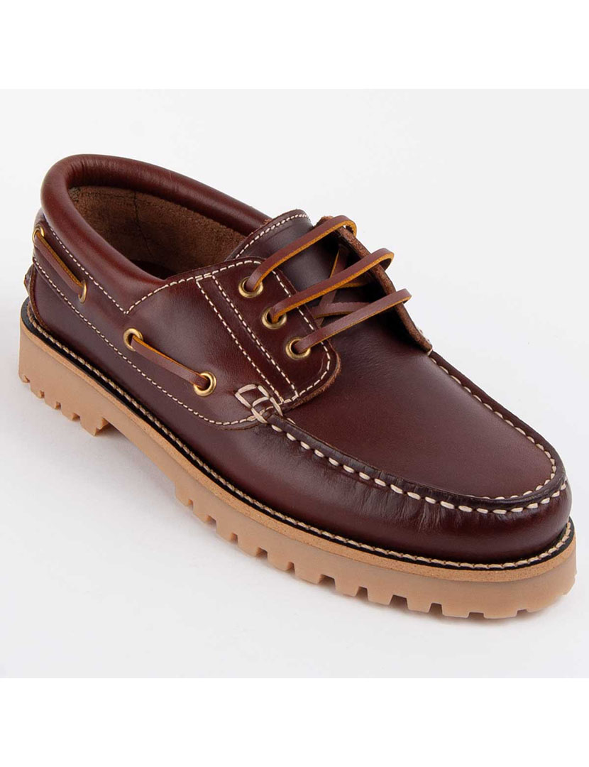 Sapatos Náuticos Senhora Castanho