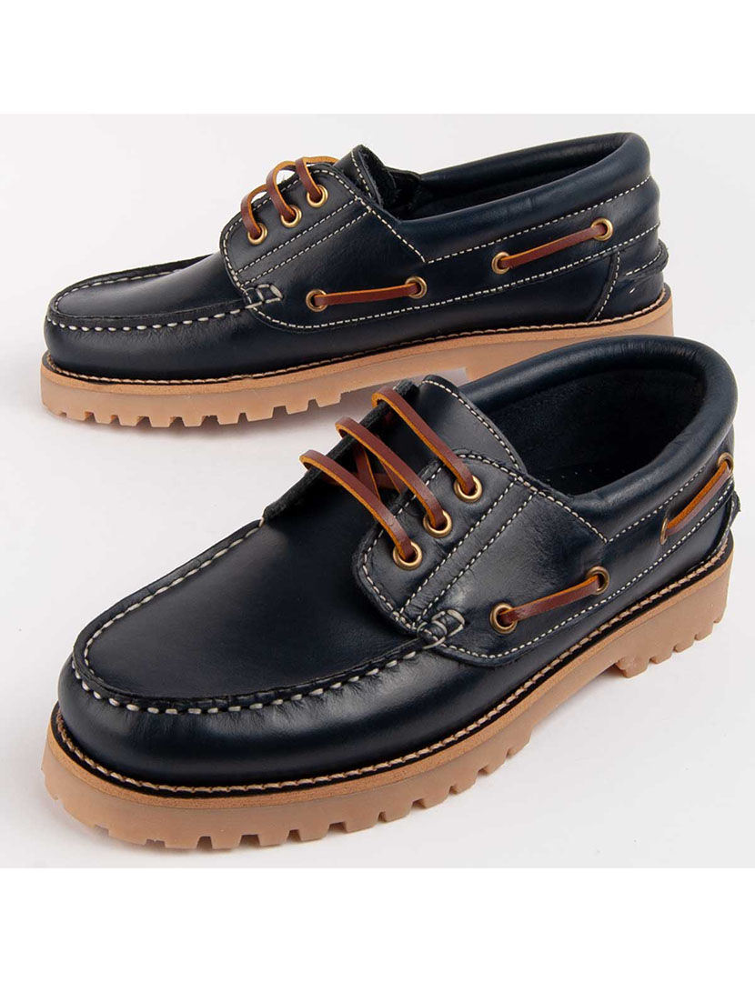 Sapatos Náuticos Senhora Azul