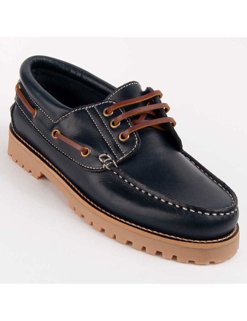 Sapatos Náuticos Senhora Azul