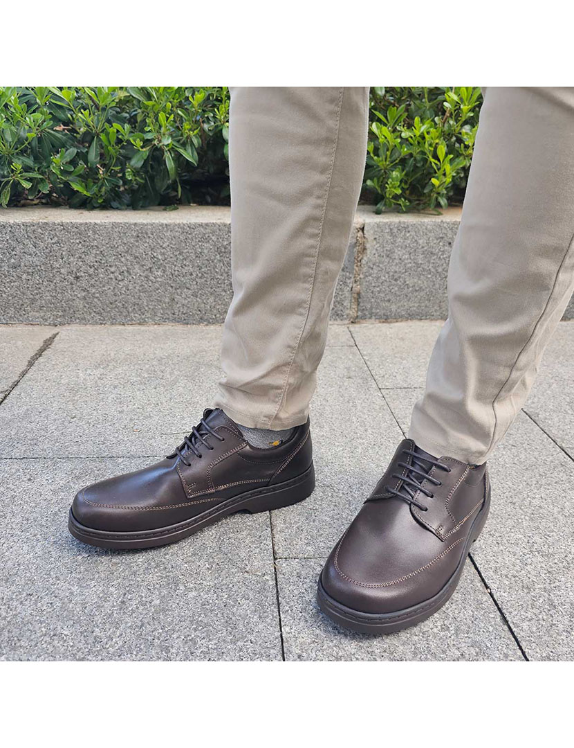 Sapatos Oxford Homem Castanho