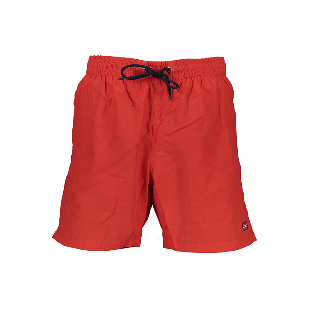 Calções de Banho Homem Vermelho