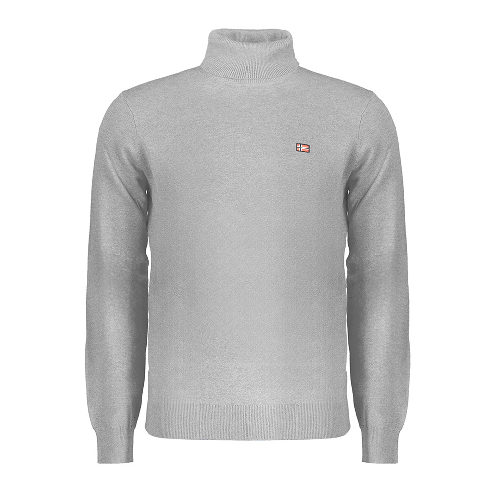 Camisola Gola Alta Homem Cinzento