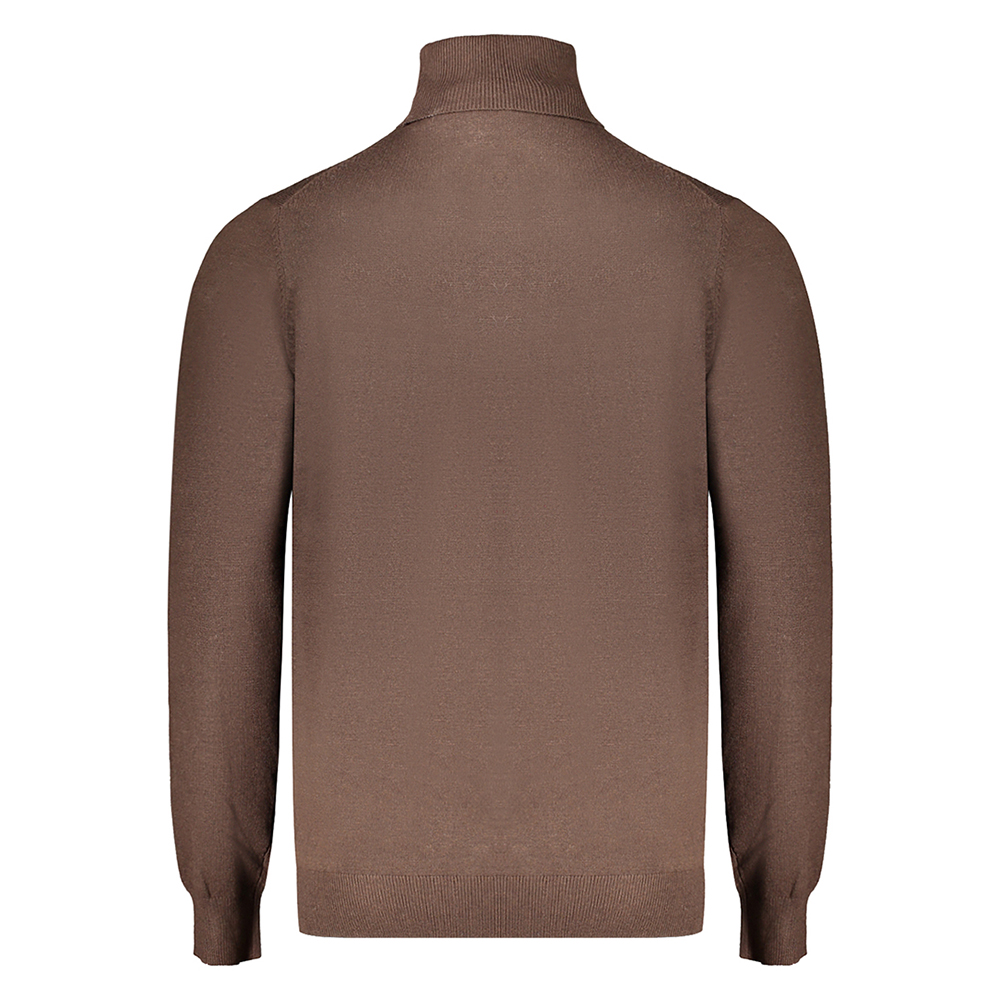 Camisola Gola Alta Homem Castanho