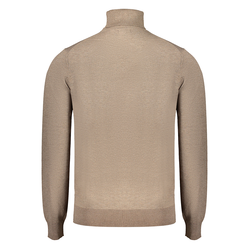 Camisola Gola Alta Homem Castanho