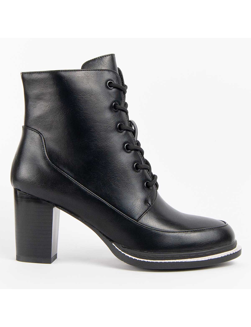 Botins com Salto Senhora Preto