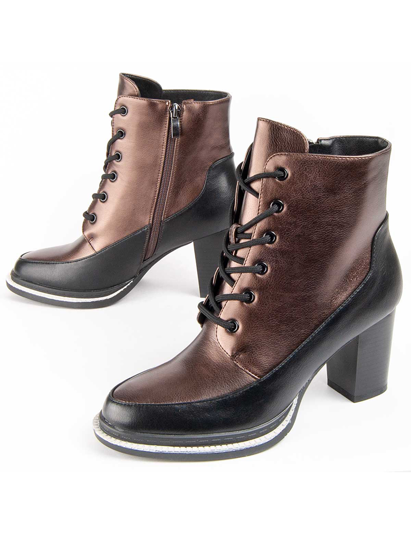 Botins com Salto Senhora Castanho
