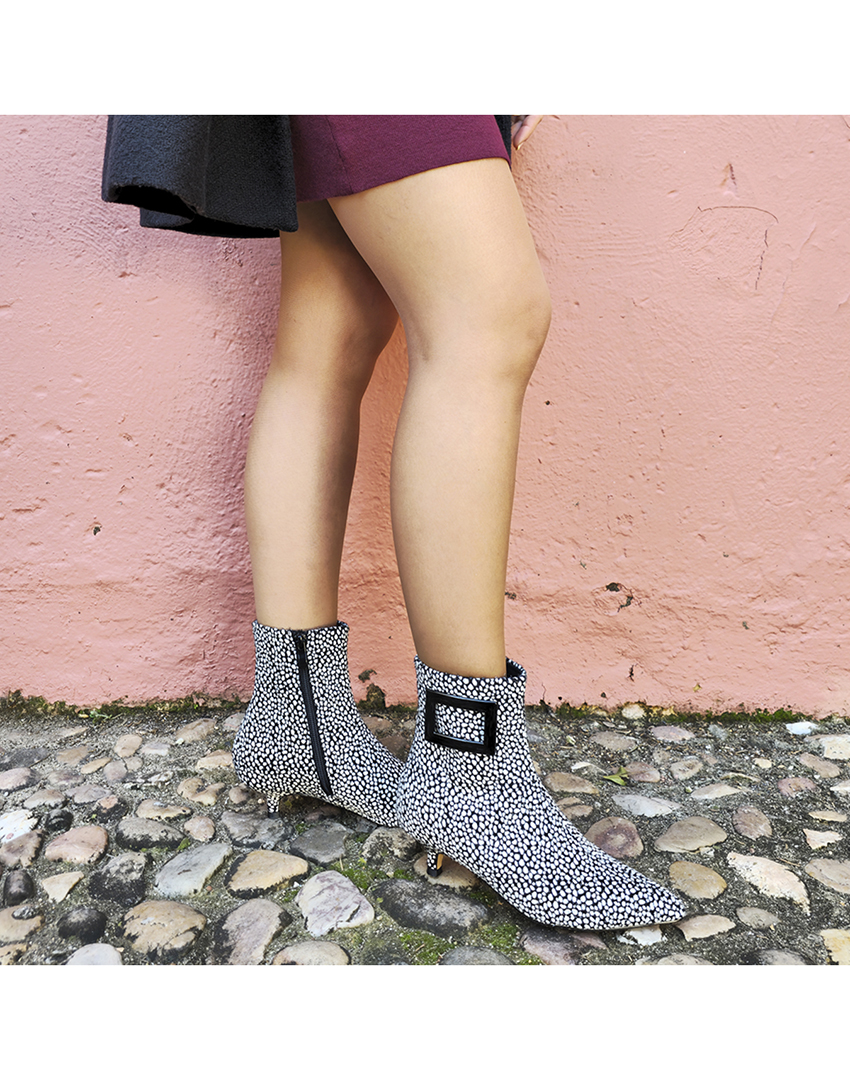 Botins com Salto Senhora Preto